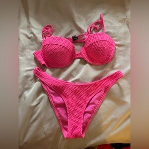 Triangl Bright Pink Swimwear Top